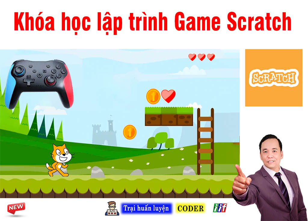 Kh&oacute;a học lập tr&igrave;nh game scratch