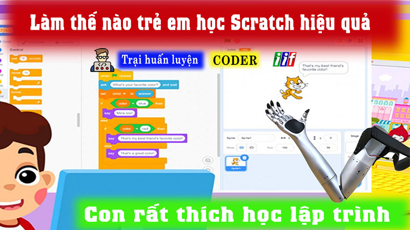 Làm thế nào trẻ em học Scratch hiệu quả