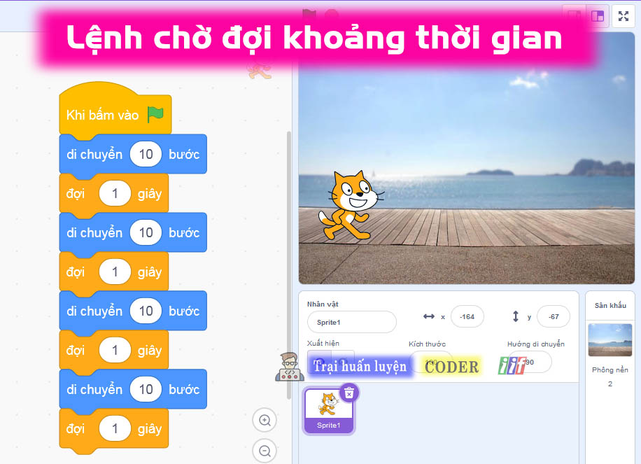 Chờ một khoảng thời gian (Wait)