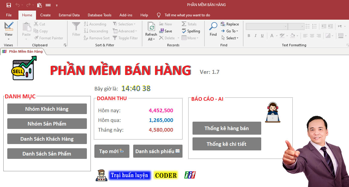 Phần mềm bán hàng bằng MS Access