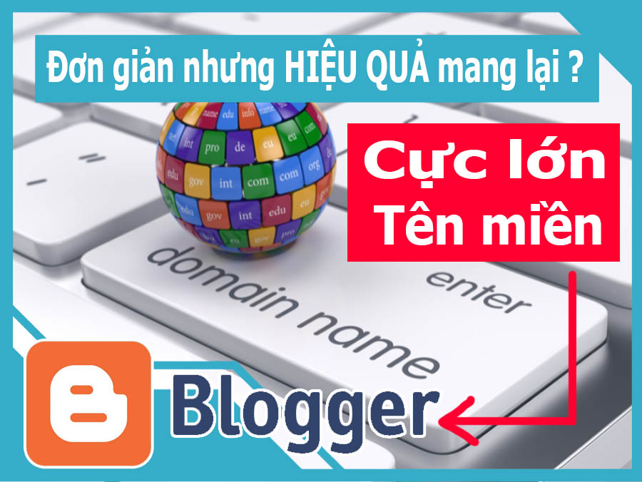 Website blogger có chạy được tên miền .com hay .vn
