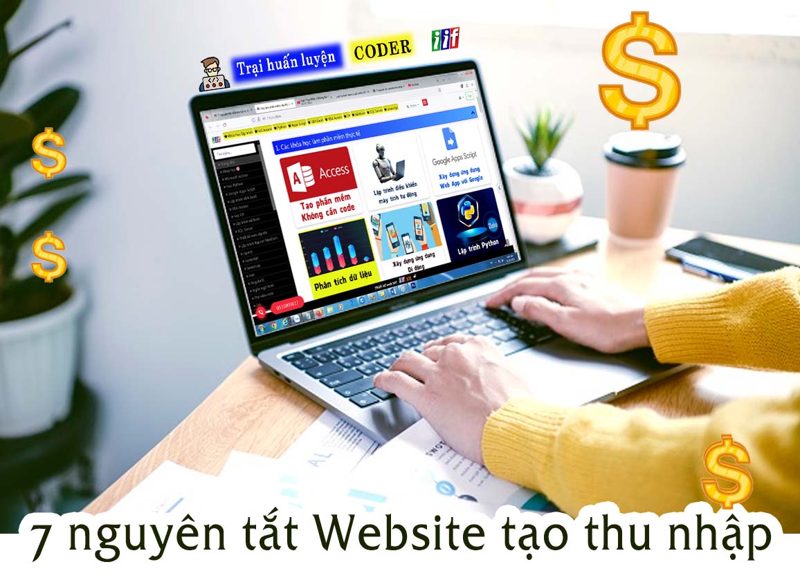 7 nguyên tắt Website tạo ra thu nhập